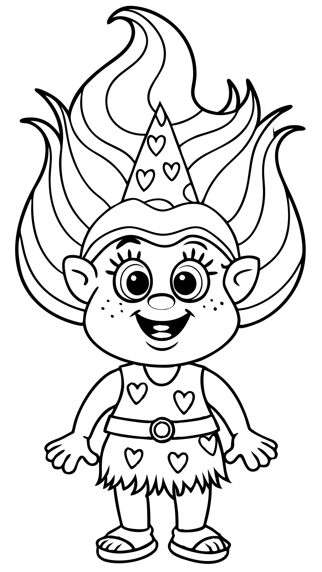 trolls movie coloring pages